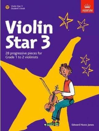 Violin Star 3 Student's Book with CD by Edward Huws Jones - ABRSM, 28 Pages, Beginner Violin Repertoire and Activities