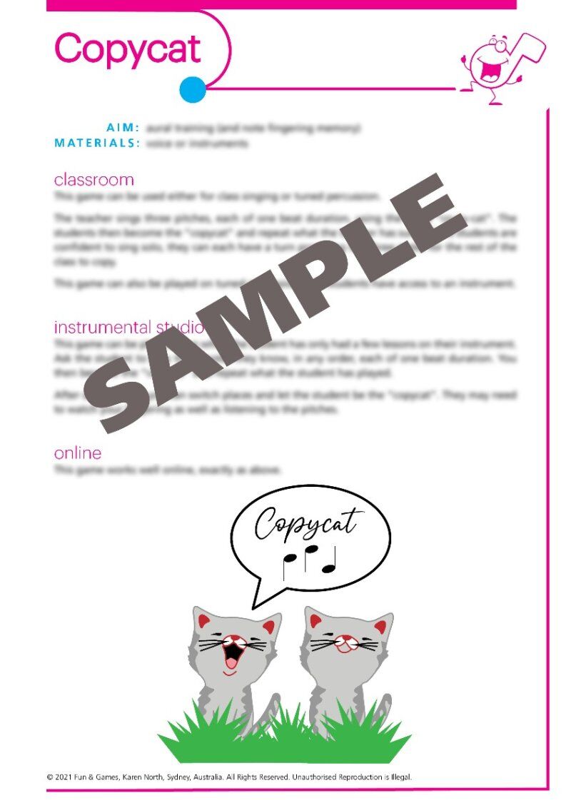 Fun & Games for Music Lessons 3rd Edition — view 2