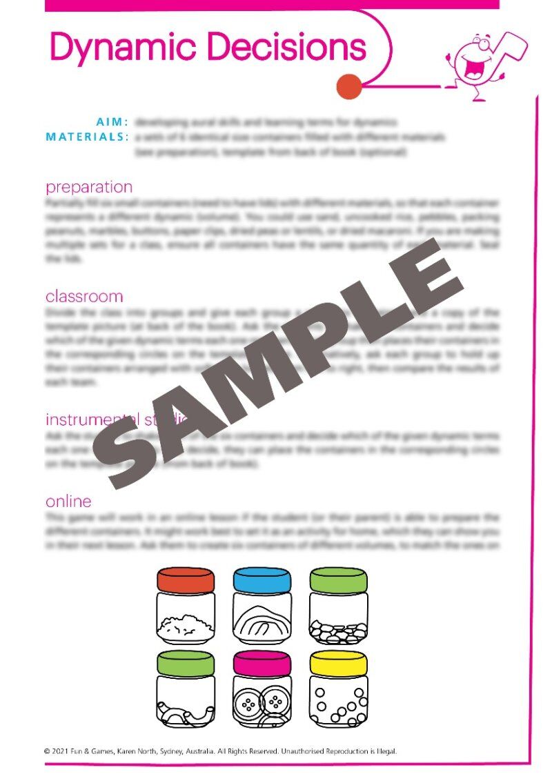 Fun & Games for Music Lessons 3rd Edition — view 3