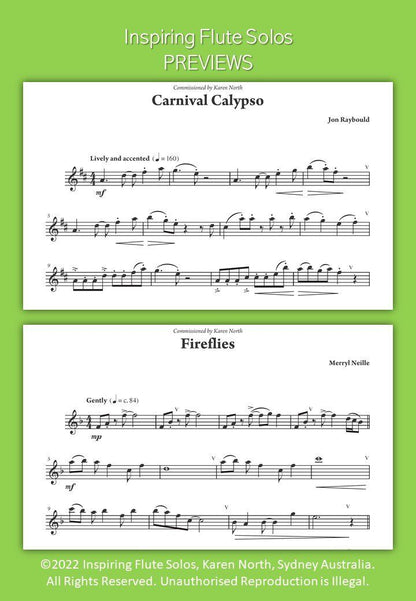 Inspiring Flute Solos by Karen North - Flute Solo Collection, 30 Works, 68 Pages, Allegro Publishing, The Young Flute Player Series — view 5