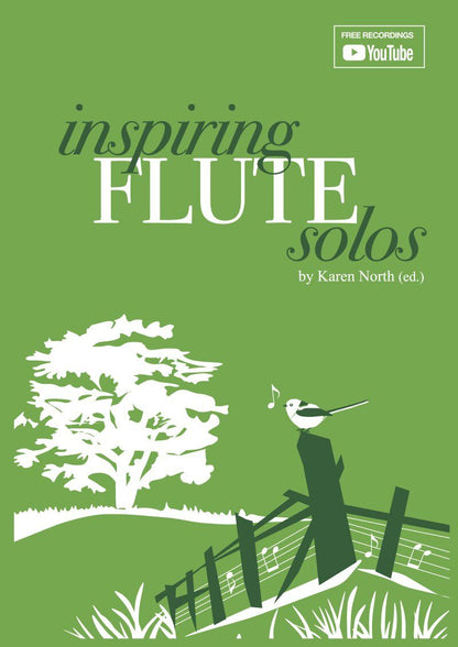 Inspiring Flute Solos by Karen North - Flute Solo Collection, 30 Works, 68 Pages, Allegro Publishing, The Young Flute Player Series