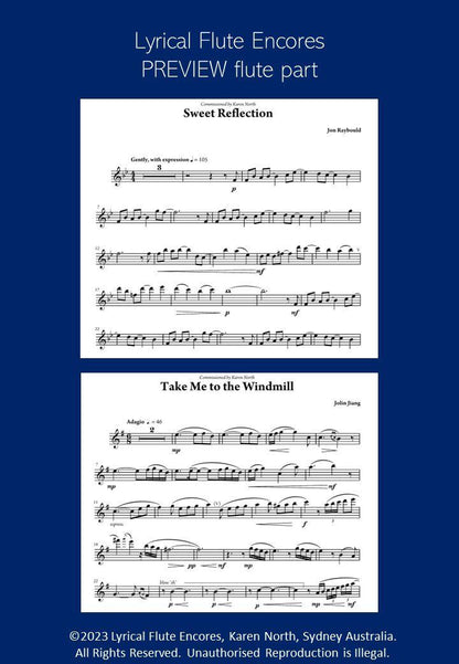 Lyrical Flute Encores for Flute/Piano Book - 18 Contemporary Works, 132 Pages, Allegro Publishing — view 5
