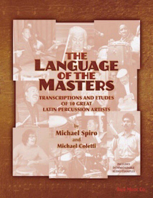 Language of the Masters Book by Sher Music Co. - Percussion Instruction with Transcriptions, Etudes, and Play-Along Tracks