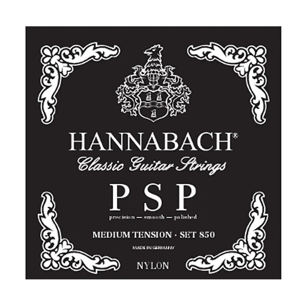 Hannabach 850PSP Precision Smooth Polished Classical Guitar String Set - Medium