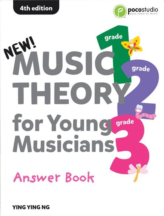Music Theory for Young Musicians Grades 1-3 Answer Book by Poco Studio
