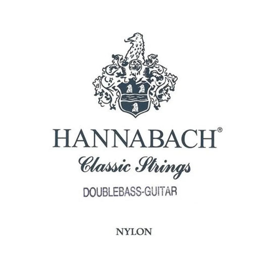 Hannabach 841MT Contrabass Guitar Set - 76cm Medium Tension, Silver-Plated Wound Strings for Custom Scale Lengths