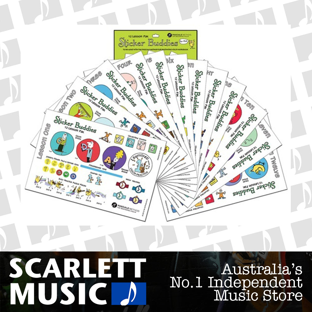 Pascale Method Beginning Violin Sticker Pack — view 2