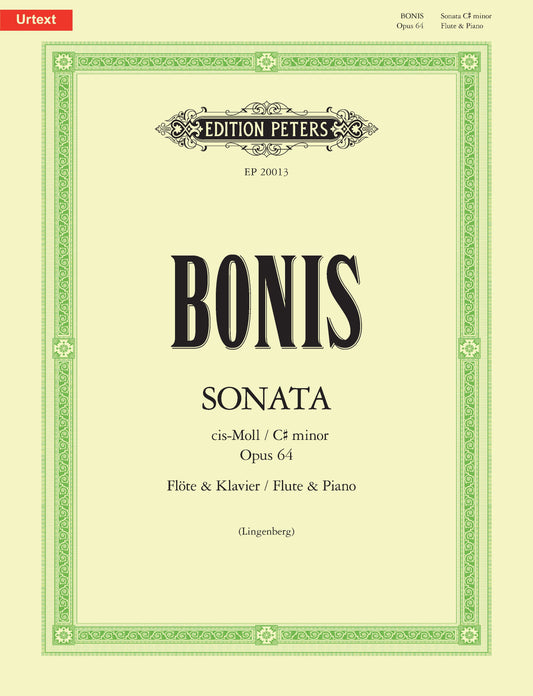 Bonis - Sonata in C Sharp Minor Op. 64 for Flute and Piano