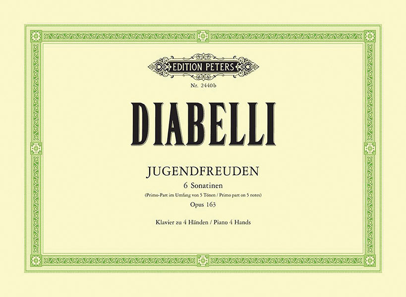 Diabelli 6 Sonatinas Op163 Pleasures of Youth Piano Duet Peters EP2440B