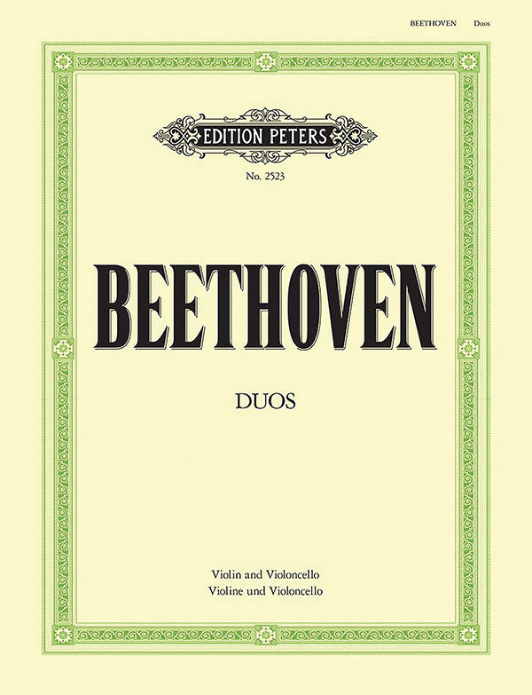 Beethoven - 3 Duets for Cello and Violin - Peters EP2523