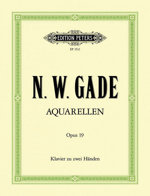 Gade Aquarelles Op19 Piano Solo Peters EP3532
