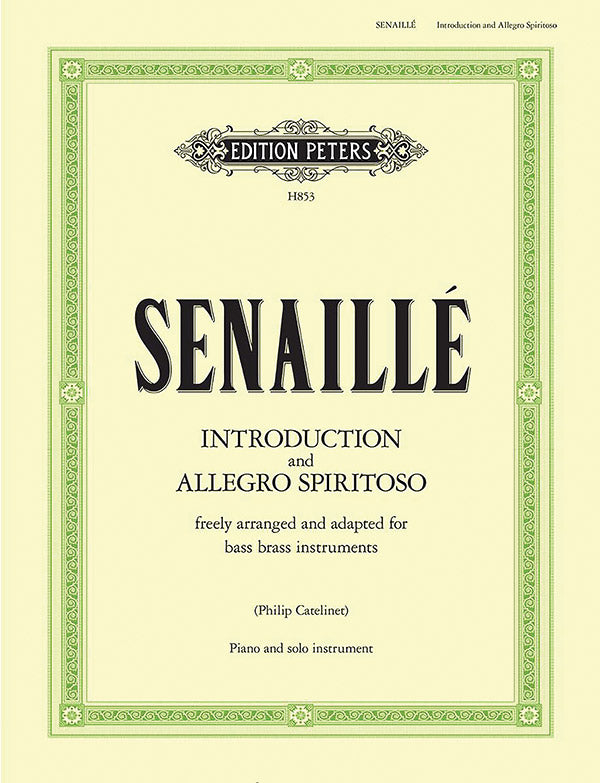 Senaille - Introduction & Allegro Spiritoso for Euphonium, Tuba, Trombone and Piano