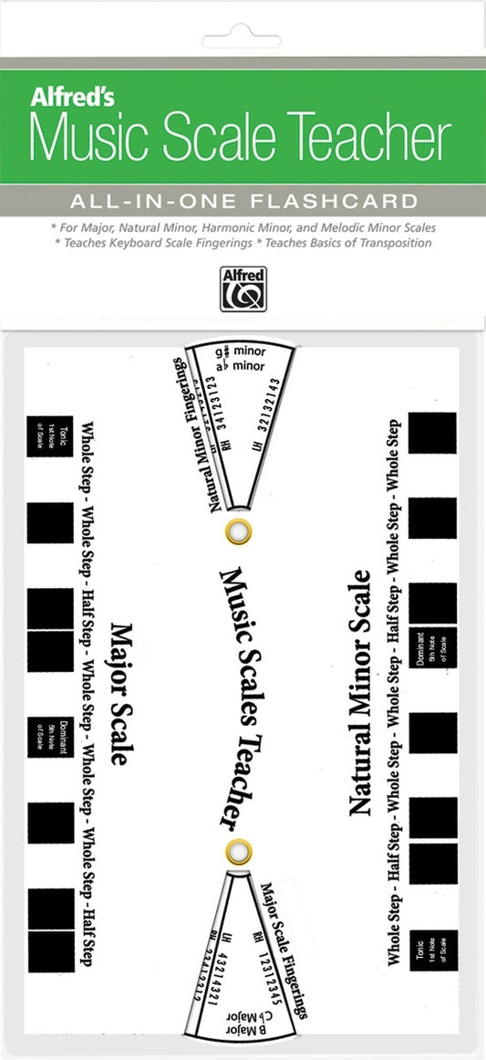 Alfreds Music Scale Teacher Flashcard White
