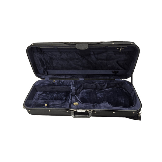 Bobelock Oblong Viola Case - Velour - Blue 16in - Sturdy Wood Shell, Lockable Latch, Backpack Straps, Padded Interior, 4.1kg