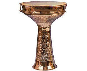 Doumbeck(Indian Drum)30cm.Emb.Brass