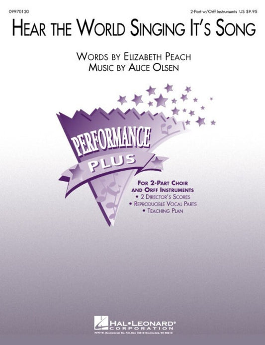 Hear The World Singing Its Song Performance Plus