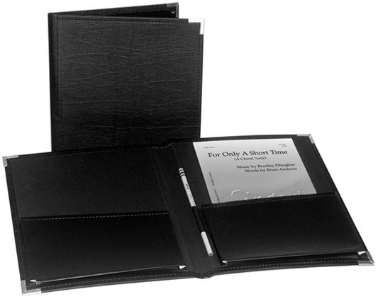 Rehearsal Folio - High Quality Pressboard with Expanding Bottom Pockets and Pencil Holder, 8 1/2 x 11, by Neil A. Kjos Music Company