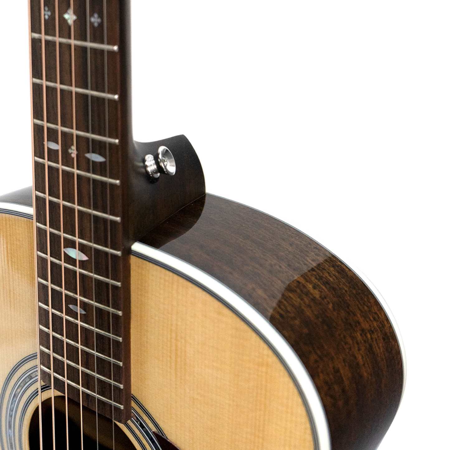 Saga A1 Mini All Solid Acoustic Guitar Natural 3/4 Grand Orchestra with Soft Case — view 4