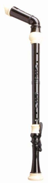AMS A1501B Bass Recorder F 3 Piece Angled Plastic Dark Brown