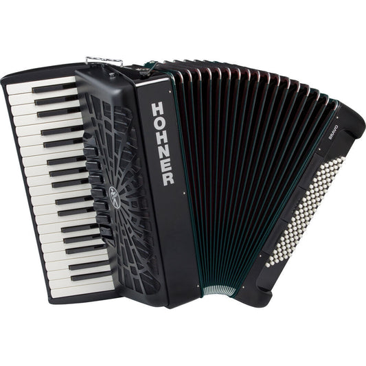 Hohner Bravo III 96 Bass Chromatic Accordion Black
