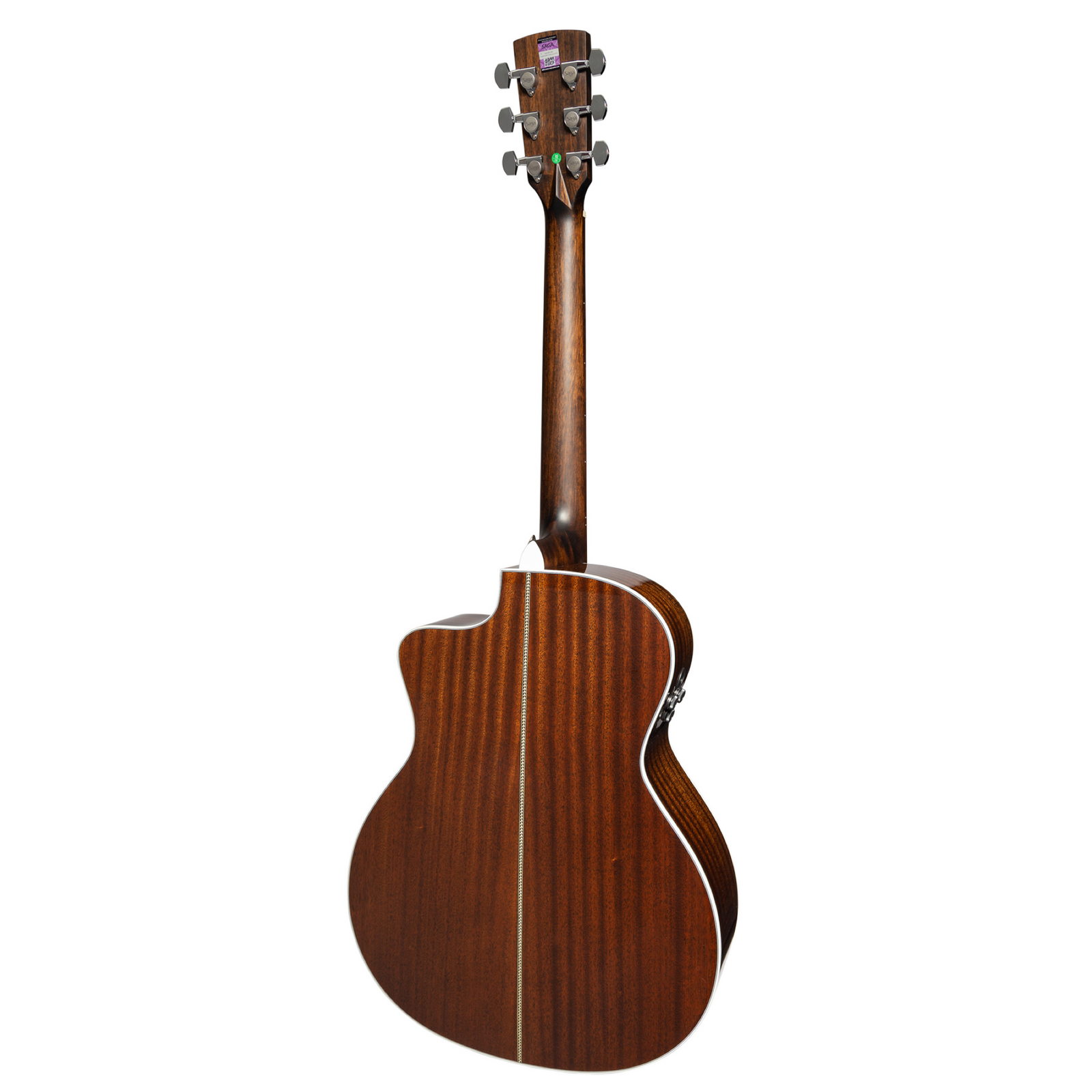 Saga A1GCE All Solid Spruce Sapele Acoustic-Electric Guitar with Fishman Pickup System — view 2