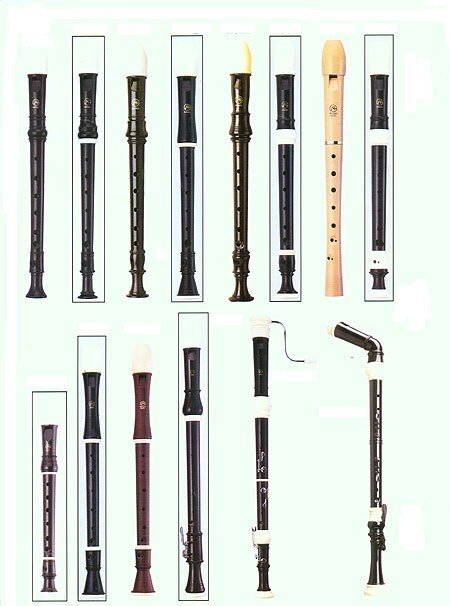 Angel A221 Soprano Recorder 2 Piece C Plastic Dark Brown W/Bg