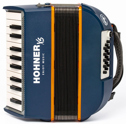 Hohner XS Child 21-Key Chromatic Accordion Dark Blue & Orange — view 6