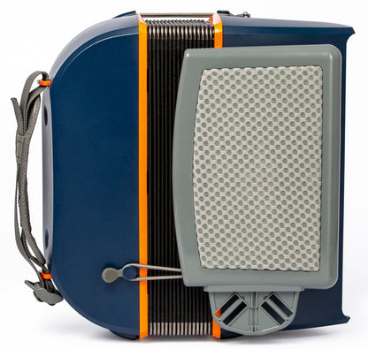 Hohner XS Child 21-Key Chromatic Accordion Dark Blue & Orange — view 3