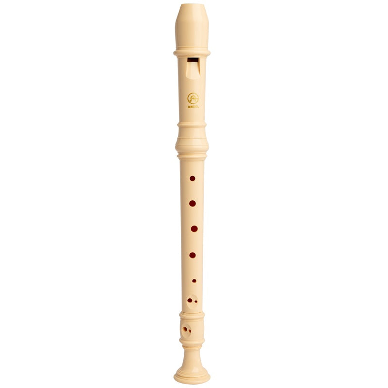 Angel 3 Piece Ivory Soprano Recorder A300IV with Bag, Cleaning Rod, and Fingering Chart