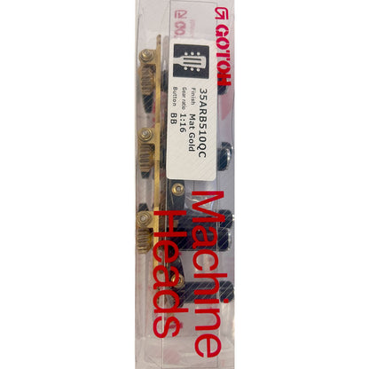Gotoh 35ARB510-QC Classical Guitar Tuning Machines Matt Gold Finish 3+3 — view 6