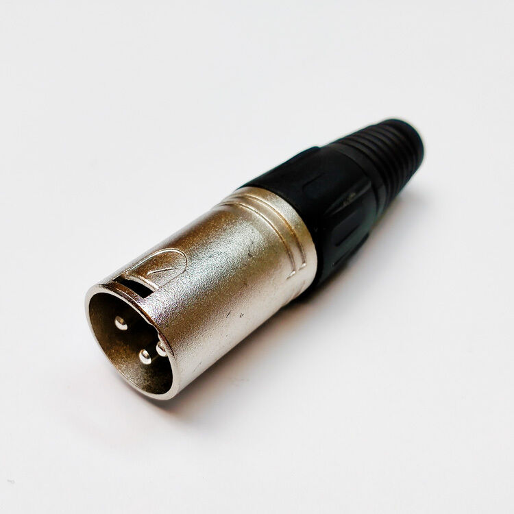 Leem Male XLR Cable Connector Nickel - Pack of 1 — view 2