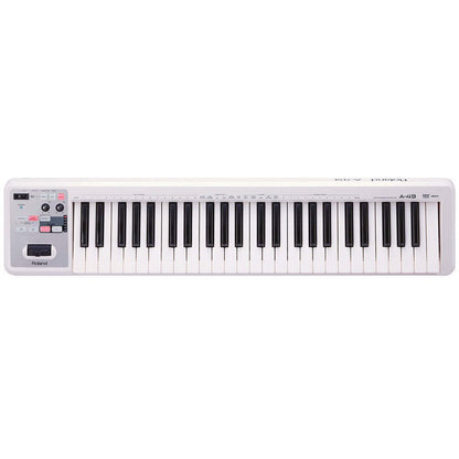 ROLAND A-49-WH MIDI Keyboard Controller - Portable White Full-Size Keys, 49 Velocity-Sensitive Keys, Compact Design, Ideal for Musicians — view 7