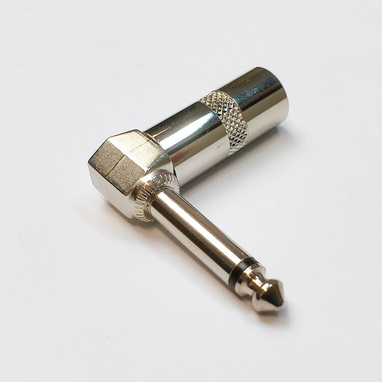 Leem 1/4" Metal Mono Right-Angled Cable Jack Plug — view 2