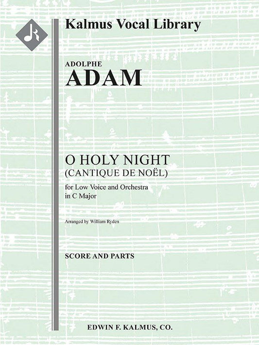 O Holy Night for Low Voice/Orchestra - Arr. William Ryden