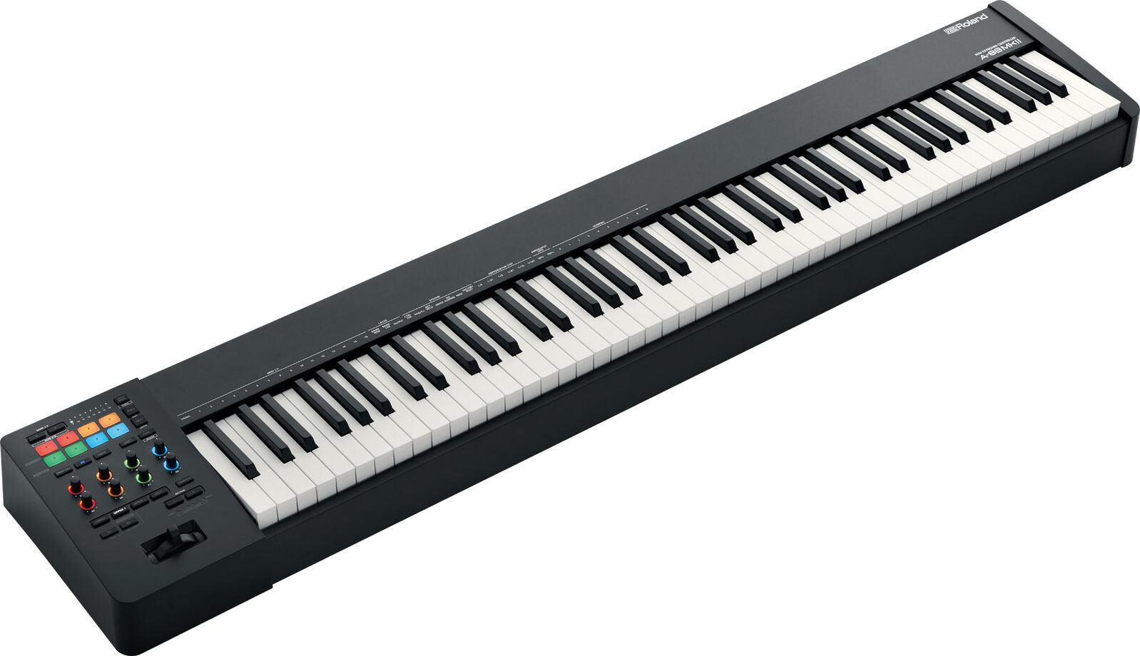 ROLAND A-88MK2 MIDI Keyboard Controller - Professional Hammer-Action, USB-C, RGB Lighting, 88 Keys, Ideal for Musicians & Producers — view 3
