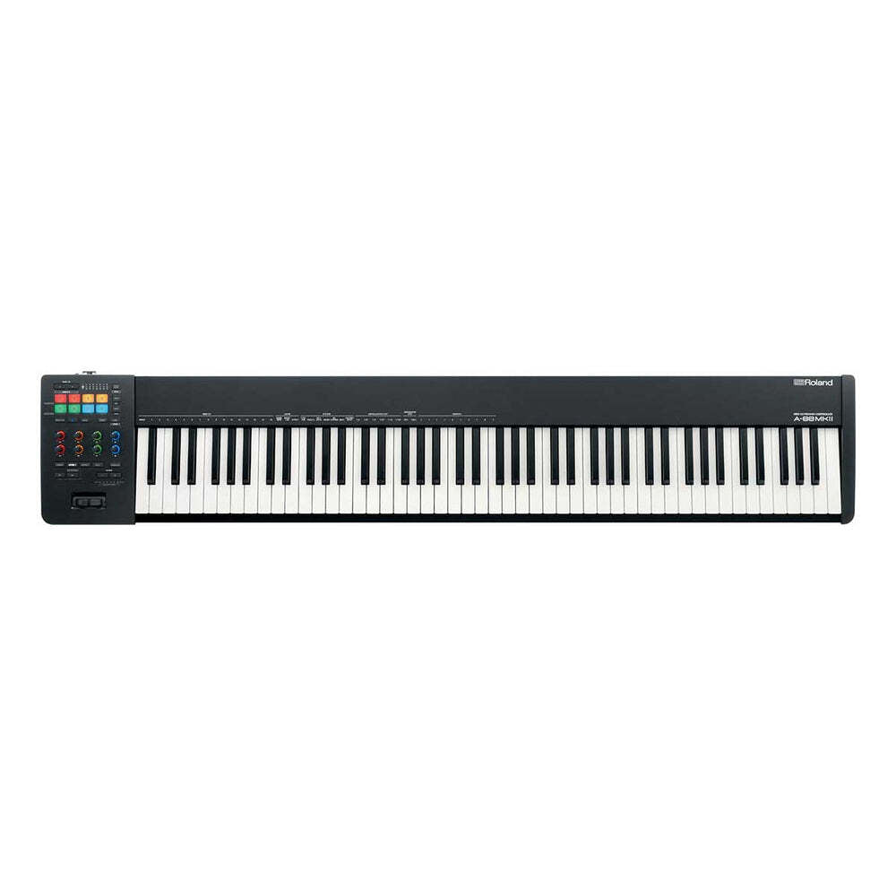 ROLAND A-88MK2 MIDI Keyboard Controller - Professional Hammer-Action, USB-C, RGB Lighting, 88 Keys, Ideal for Musicians & Producers — view 7