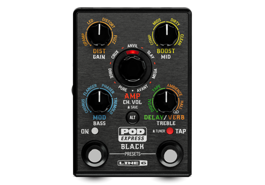 Line 6 POD Express Black Edition Amp & Effects Processor - Black