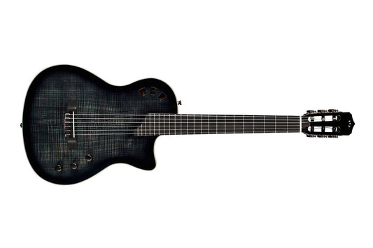Cordoba Stage Solid Spruce Top Nylon-String Electric Guitar with Gig Bag Black Burst