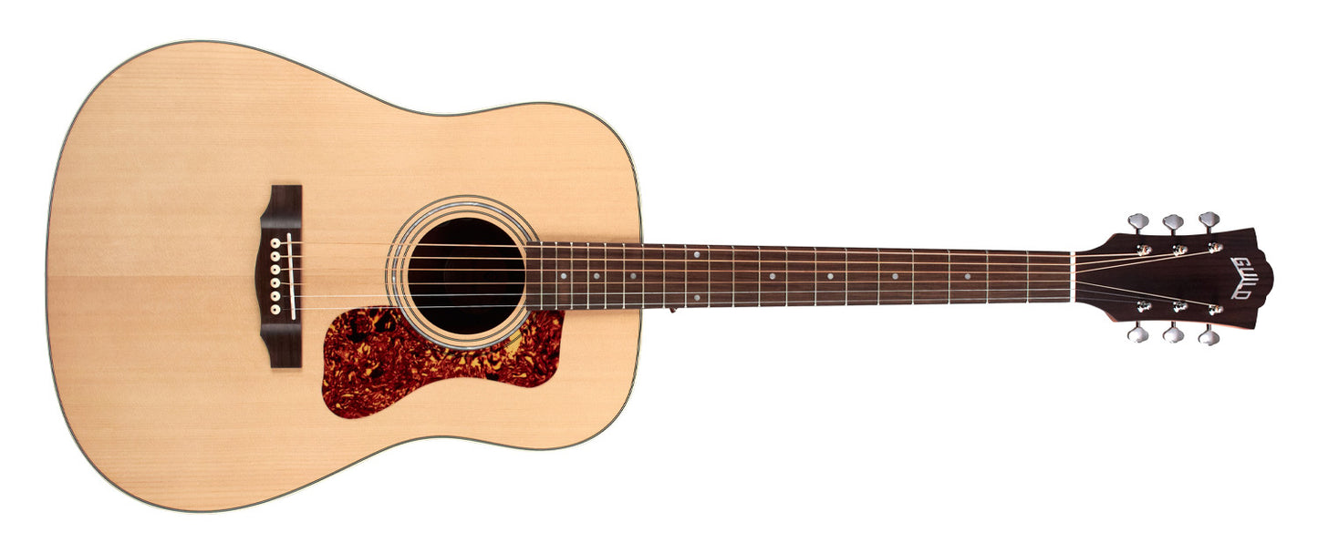 Guild D-240E Mahogany Dreadnaught Acoustic Electric Guitar with Gig Bag