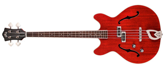 Guild Starfire I Bass Left Handed Semi Hollowbody Bass Guitar Cherry Red