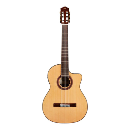Cordoba C7-CE CD Solid Cedar Top Classical Guitar with Cutaway & Pickup — view 2