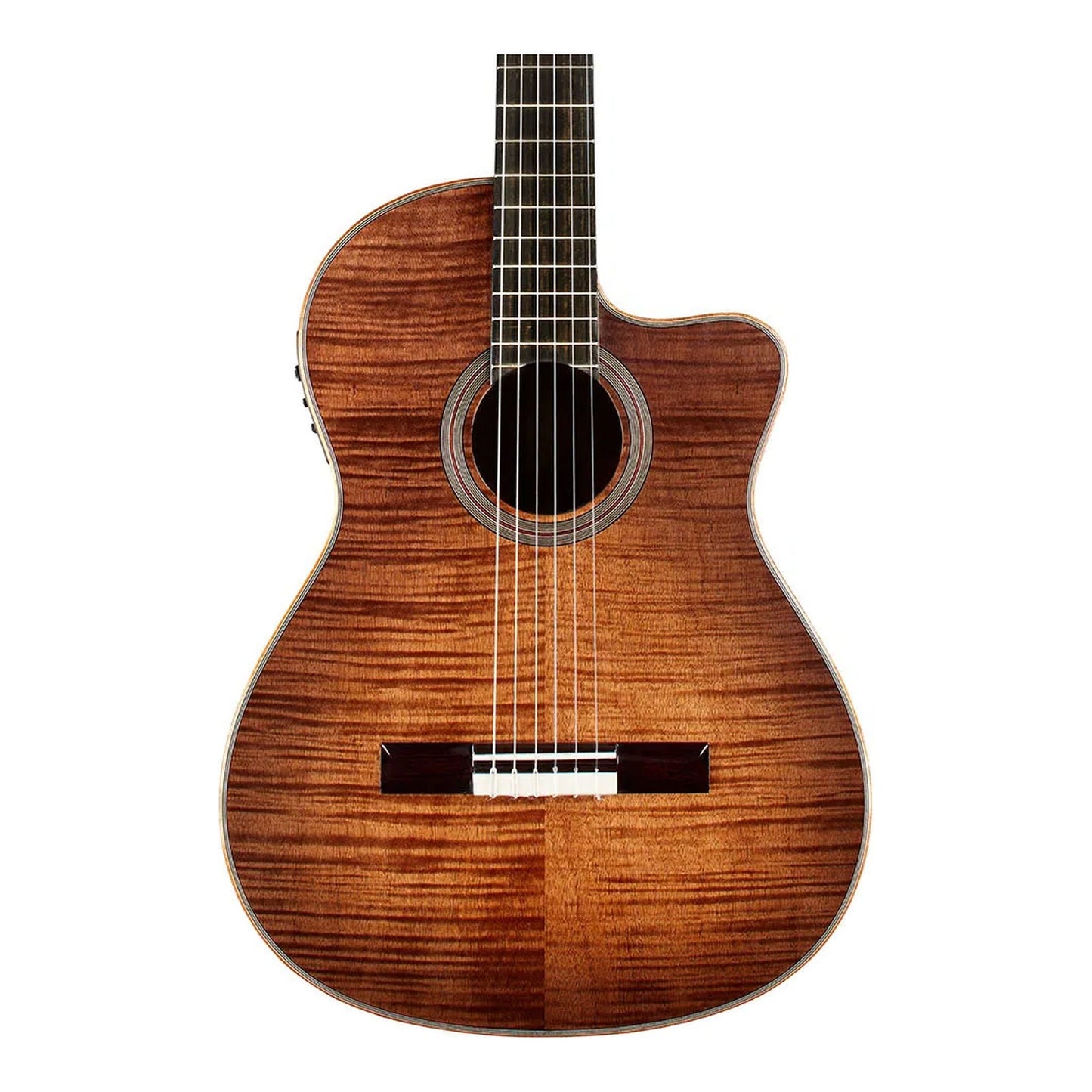 Cordoba Fusion 12 Exotic Top Crossover Nylon String Acoustic-Electric Guitar - Cinnamon Burst