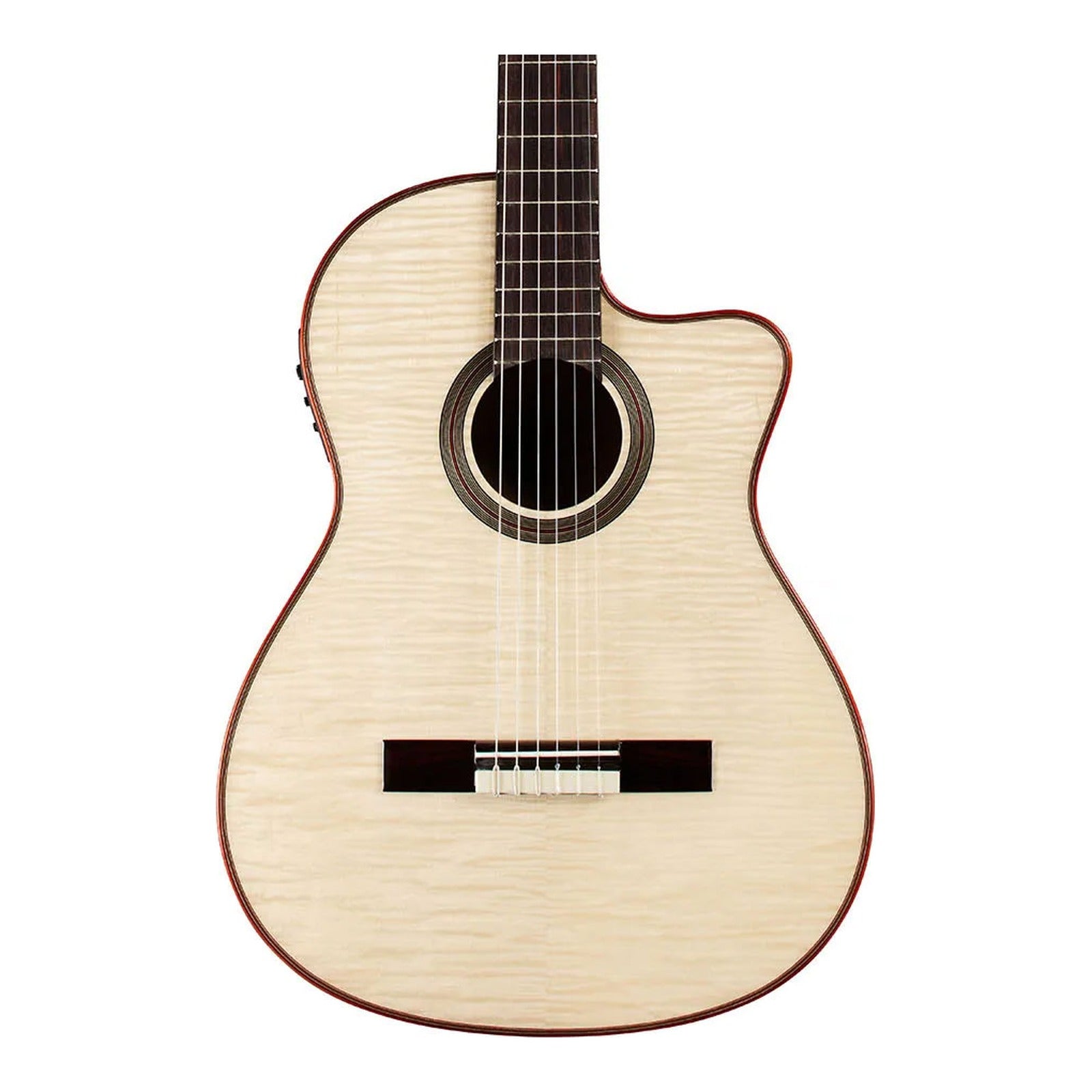 Cordoba Fusion 12 Exotic Top Crossover Nylon String Acoustic-Electric Guitar - White Sands