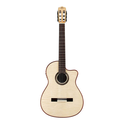 Cordoba Fusion 12 Exotic Top Crossover Nylon String Acoustic-Electric Guitar - White Sands — view 3