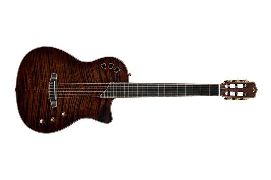 Cordoba Stage Artist Nylon-String Electric Guitar Habano Burst