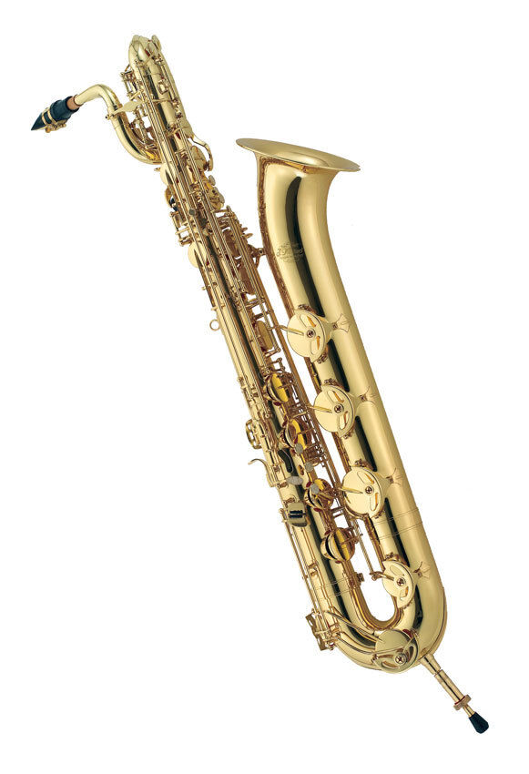J.Michael BAR2500 Baritone Saxophone (Eb) Clear Lacquer Finish with Carrying Case