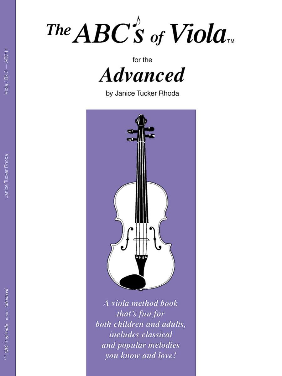 ABCs of Viola Book 3 Advanced - Viola Sheet Music and Method Book