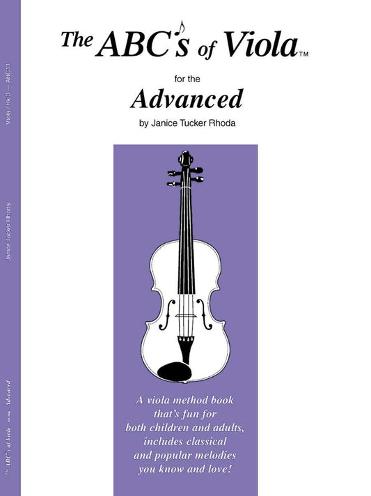ABCs of Viola Book 3 Advanced - Viola Sheet Music and Method Book
