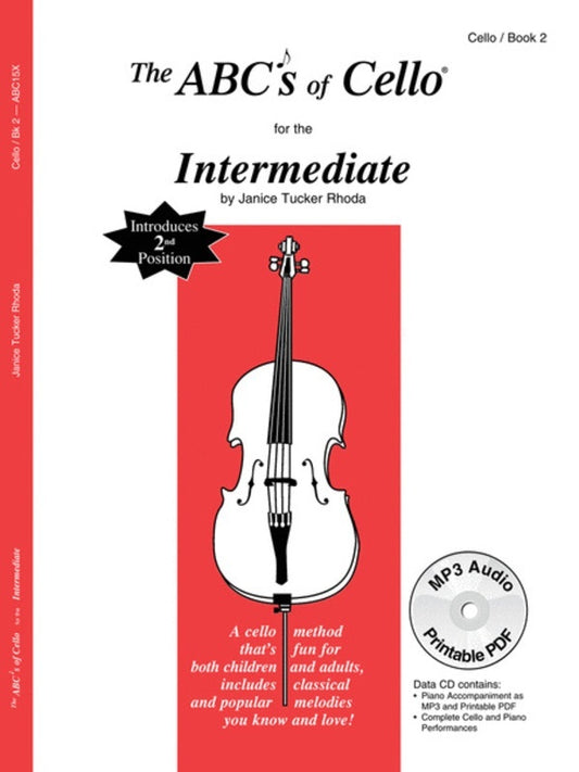 Abcs Of Cello Book 2 Intermediate Book/Online Audio