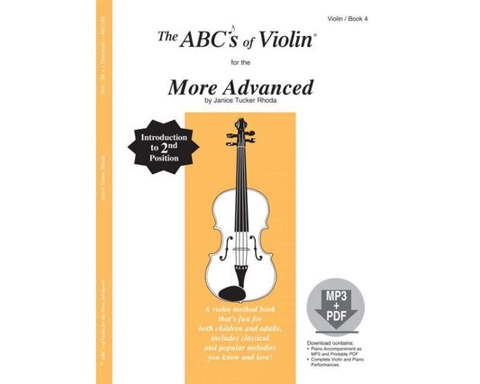 ABCs of Violin Book 4 More Advanced with CD by Janice Tucker Rhoda